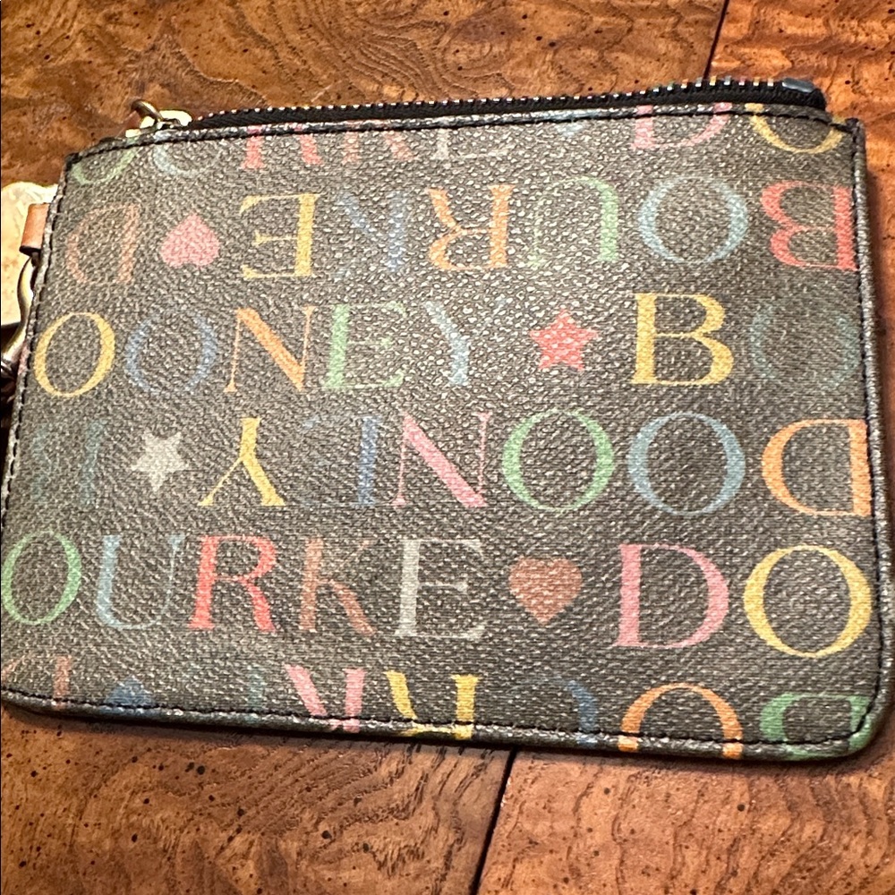 Dooney & Bourke Colorful Logo Wristlet colorful zipper - Picture 6 of 6